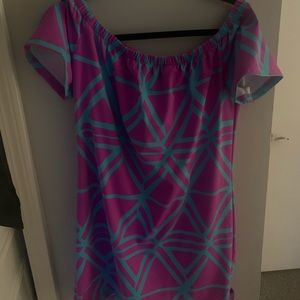 Mahi Gold Off Shoulder Dress